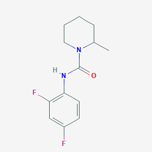 molecular formula C13H16F2N2O B7460959 N-(2,4-difluorophenyl)-2-methylpiperidine-1-carboxamide 