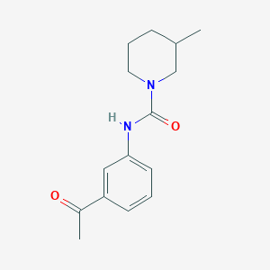 molecular formula C15H20N2O2 B7460962 N-(3-acetylphenyl)-3-methylpiperidine-1-carboxamide 
