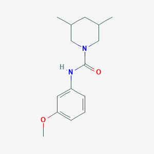 molecular formula C15H22N2O2 B7460964 N-(3-methoxyphenyl)-3,5-dimethylpiperidine-1-carboxamide 