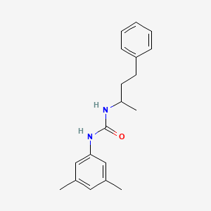 molecular formula C19H24N2O B7461000 1-(3,5-Dimethylphenyl)-3-(4-phenylbutan-2-yl)urea 