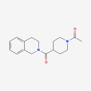 molecular formula C17H22N2O2 B7461010 1-[4-(3,4-dihydroisoquinolin-2(1H)-ylcarbonyl)piperidin-1-yl]ethanone 
