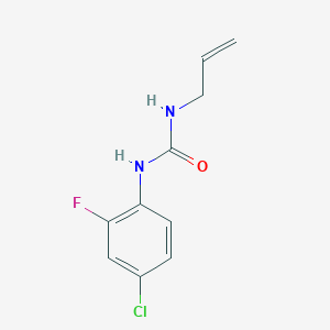 molecular formula C10H10ClFN2O B7461019 1-(4-Chloro-2-fluorophenyl)-3-prop-2-en-1-ylurea 