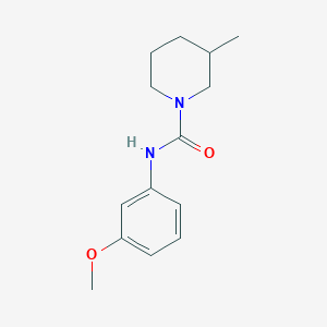 molecular formula C14H20N2O2 B7461054 N-(3-methoxyphenyl)-3-methylpiperidine-1-carboxamide 