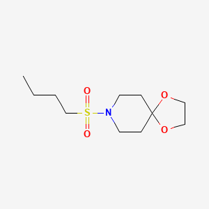 molecular formula C11H21NO4S B7461071 8-(Butylsulfonyl)-1,4-dioxa-8-azaspiro[4.5]decane 