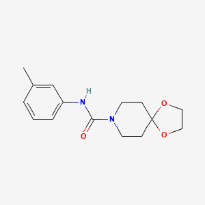 molecular formula C15H20N2O3 B7461103 N-(3-methylphenyl)-1,4-dioxa-8-azaspiro[4.5]decane-8-carboxamide 