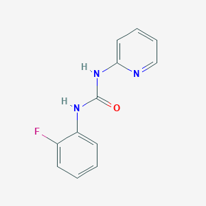 molecular formula C12H10FN3O B7461105 1-(2-Fluorophenyl)-3-(2-pyridinyl)urea 