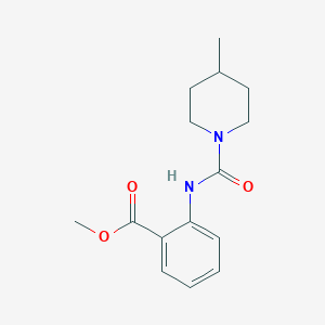 molecular formula C15H20N2O3 B7461117 Methyl 2-[(4-methylpiperidine-1-carbonyl)amino]benzoate 