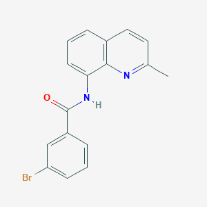molecular formula C17H13BrN2O B7461132 3-bromo-N-(2-methylquinolin-8-yl)benzamide 