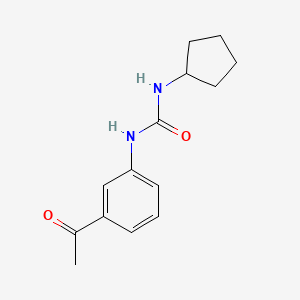 molecular formula C14H18N2O2 B7461138 1-(3-Acetylphenyl)-3-cyclopentylurea 
