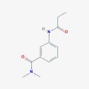 molecular formula C12H16N2O2 B7461146 N,N-dimethyl-3-(propanoylamino)benzamide 
