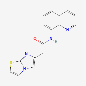 2-imidazo[2,1-b][1,3]thiazol-6-yl-N-quinolin-8-ylacetamide