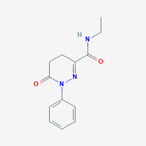 molecular formula C13H15N3O2 B7461190 N-ethyl-6-oxo-1-phenyl-4,5-dihydropyridazine-3-carboxamide 