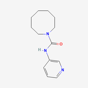 molecular formula C13H19N3O B7461222 N-pyridin-3-ylazocane-1-carboxamide 