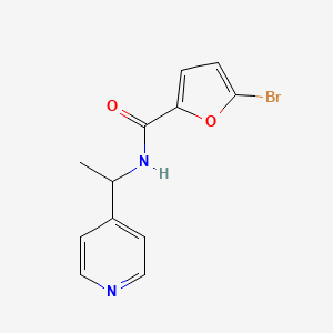 molecular formula C12H11BrN2O2 B7461249 5-bromo-N-(1-pyridin-4-ylethyl)furan-2-carboxamide 