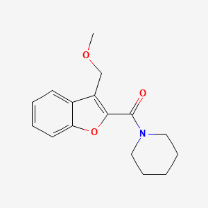 molecular formula C16H19NO3 B7461252 [3-(Methoxymethyl)-1-benzofuran-2-yl]-piperidin-1-ylmethanone 