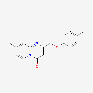 molecular formula C17H16N2O2 B7461291 8-Methyl-2-[(4-methylphenoxy)methyl]pyrido[1,2-a]pyrimidin-4-one 