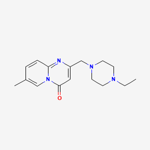 molecular formula C16H22N4O B7461308 2-[(4-Ethylpiperazin-1-yl)methyl]-7-methylpyrido[1,2-a]pyrimidin-4-one 
