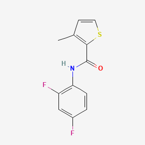 molecular formula C12H9F2NOS B7461331 N-(2,4-difluorophenyl)-3-methylthiophene-2-carboxamide 