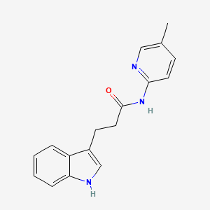 molecular formula C17H17N3O B7461358 3-(1H-indol-3-yl)-N-(5-methylpyridin-2-yl)propanamide 