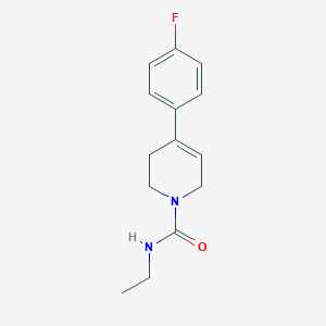 molecular formula C14H17FN2O B7461381 N-ethyl-4-(4-fluorophenyl)-3,6-dihydro-2H-pyridine-1-carboxamide 