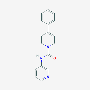 molecular formula C17H17N3O B7461393 4-phenyl-N-pyridin-3-yl-3,6-dihydro-2H-pyridine-1-carboxamide 