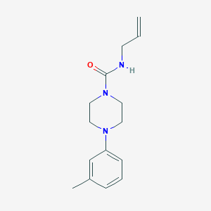 molecular formula C15H21N3O B7461397 4-(3-methylphenyl)-N-prop-2-enylpiperazine-1-carboxamide 