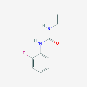 molecular formula C9H11FN2O B7461429 1-Ethyl-3-(2-fluorophenyl)urea 