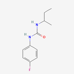 molecular formula C11H15FN2O B7461444 1-Butan-2-yl-3-(4-fluorophenyl)urea 