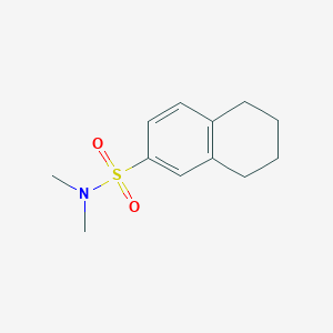 molecular formula C12H17NO2S B7461484 N,N-dimethyl-5,6,7,8-tetrahydronaphthalene-2-sulfonamide 