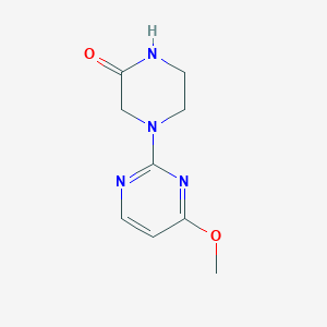 4-(4-Methoxypyrimidin-2-yl)piperazin-2-one