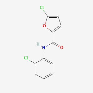 molecular formula C11H7Cl2NO2 B7461522 5-chloro-N-(2-chlorophenyl)furan-2-carboxamide 