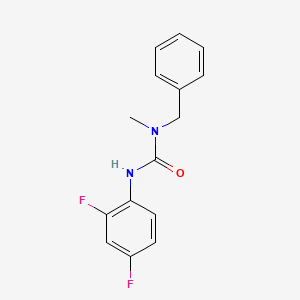 molecular formula C15H14F2N2O B7461647 1-Benzyl-3-(2,4-difluorophenyl)-1-methylurea 