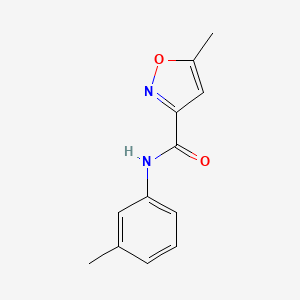 molecular formula C12H12N2O2 B7461653 5-methyl-N-(3-methylphenyl)-1,2-oxazole-3-carboxamide 