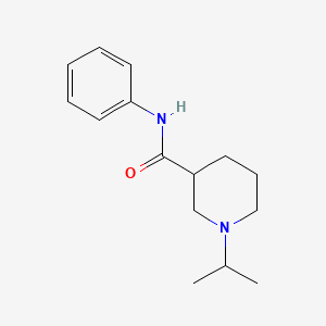 molecular formula C15H22N2O B7461710 N-phenyl-1-propan-2-ylpiperidine-3-carboxamide 