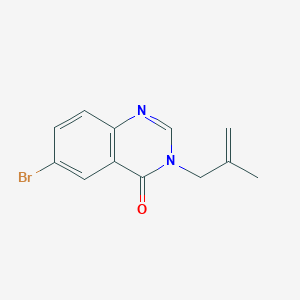 molecular formula C12H11BrN2O B7461748 6-Bromo-3-(2-methylprop-2-enyl)quinazolin-4-one 