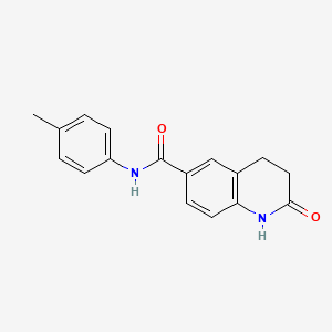 N-(4-methylphenyl)-2-oxo-3,4-dihydro-1H-quinoline-6-carboxamide