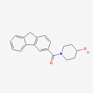 molecular formula C19H19NO2 B7461769 9H-fluoren-3-yl-(4-hydroxypiperidin-1-yl)methanone 