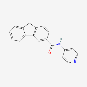 molecular formula C19H14N2O B7461770 N-pyridin-4-yl-9H-fluorene-3-carboxamide 