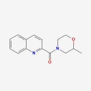 molecular formula C15H16N2O2 B7461782 (2-Methylmorpholin-4-yl)-quinolin-2-ylmethanone 