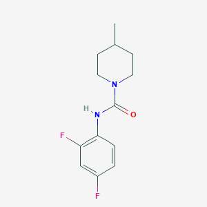 molecular formula C13H16F2N2O B7461784 N-(2,4-difluorophenyl)-4-methylpiperidine-1-carboxamide 