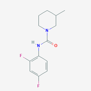 molecular formula C13H16F2N2O B7461791 N-(2,4-difluorophenyl)-3-methylpiperidine-1-carboxamide 