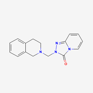 molecular formula C16H16N4O B7461857 2-(3,4-dihydro-1H-isoquinolin-2-ylmethyl)-[1,2,4]triazolo[4,3-a]pyridin-3-one 