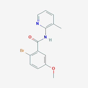 molecular formula C14H13BrN2O2 B7461893 2-bromo-5-methoxy-N-(3-methylpyridin-2-yl)benzamide 