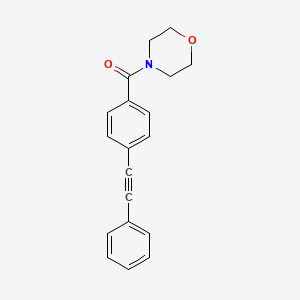 molecular formula C19H17NO2 B7461904 Morpholin-4-yl-[4-(2-phenylethynyl)phenyl]methanone 