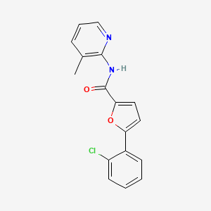 molecular formula C17H13ClN2O2 B7461934 5-(2-chlorophenyl)-N-(3-methylpyridin-2-yl)furan-2-carboxamide 
