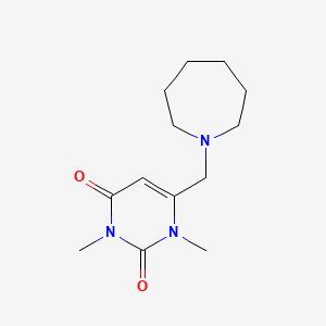 molecular formula C13H21N3O2 B7461942 6-(Azepan-1-ylmethyl)-1,3-dimethylpyrimidine-2,4-dione 