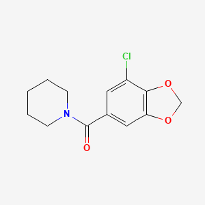 molecular formula C13H14ClNO3 B7461946 (7-Chloro-1,3-benzodioxol-5-yl)-piperidin-1-ylmethanone 