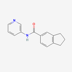 N-pyridin-3-yl-2,3-dihydro-1H-indene-5-carboxamide