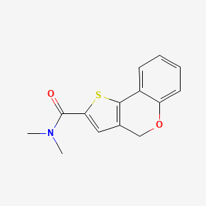 molecular formula C14H13NO2S B7461990 N,N-dimethyl-4H-thieno[3,2-c]chromene-2-carboxamide 