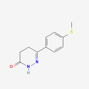 molecular formula C11H12N2OS B7462005 3-(4-methylsulfanylphenyl)-4,5-dihydro-1H-pyridazin-6-one 